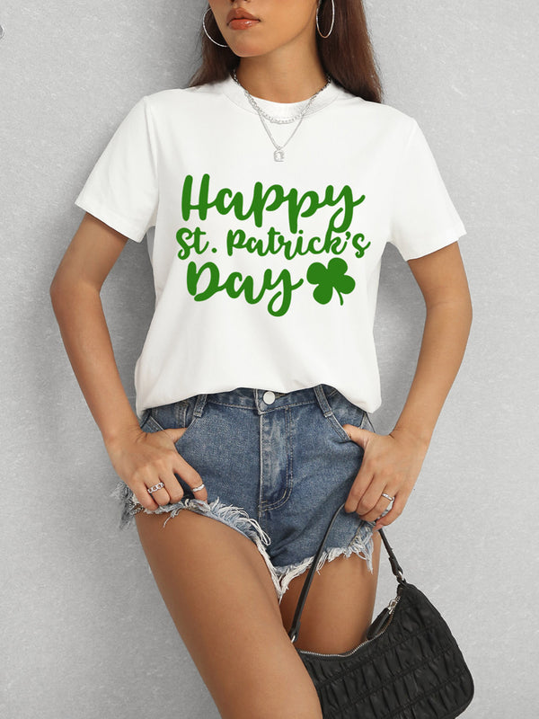 HAPPY ST. PATRICK'S DAY Short Sleeve T-Shirt-Teresa's Fashionista LLC