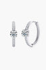 Carry Your Love 1 Carat Moissanite Platinum-Plated Earrings-Teresa's Fashionista LLC