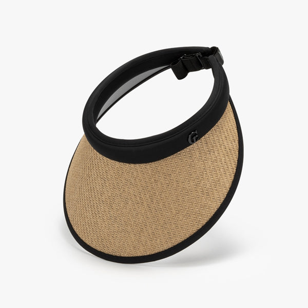 Solid Adjustable Weave Visor-Teresa's Fashionista LLC