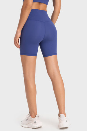 Staying Cozy Wide Waistband Biker Shorts-Teresa's Fashionista LLC