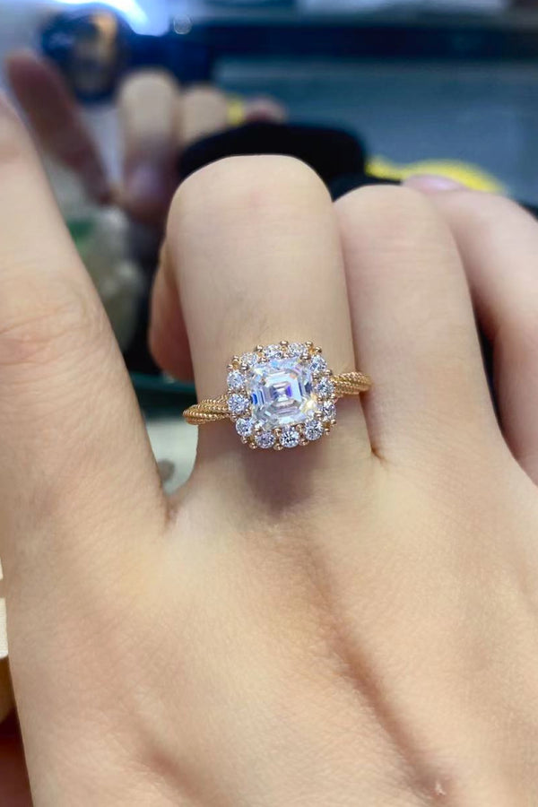 1 Carat Moissanite Twisted Ring-Teresa's Fashionista LLC