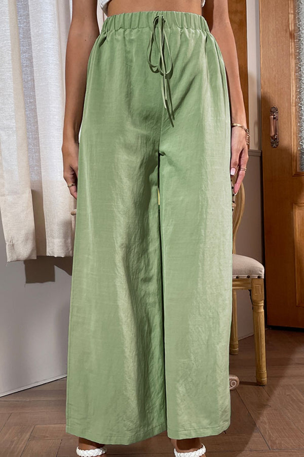 Side Slit Wide Leg Pants-Teresa's Fashionista LLC