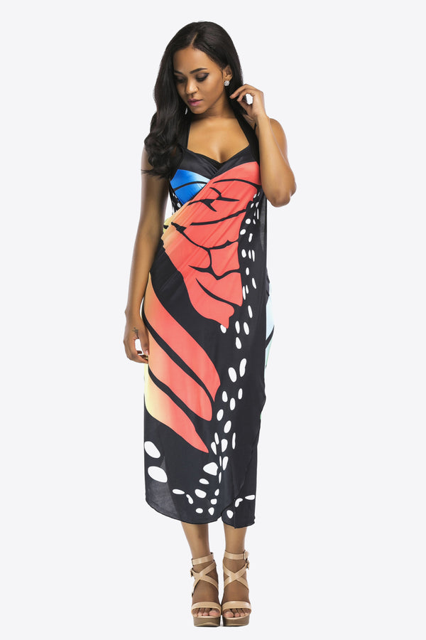 Butterfly Spaghetti Strap Cover Up-Teresa's Fashionista LLC