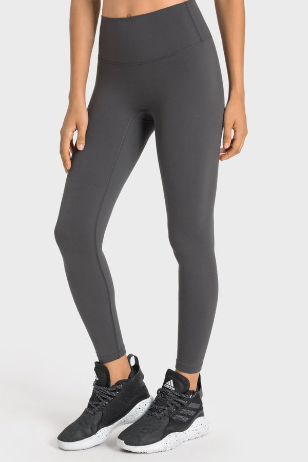 High-Rise Wide Waistband Yoga Leggings-Teresa's Fashionista LLC