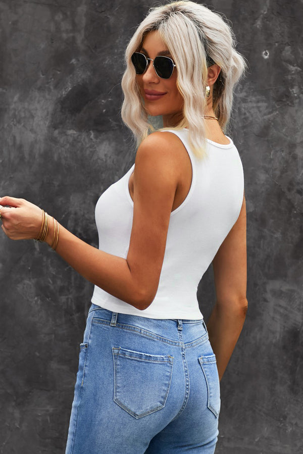 Round Neck Tank Top-Teresa's Fashionista LLC