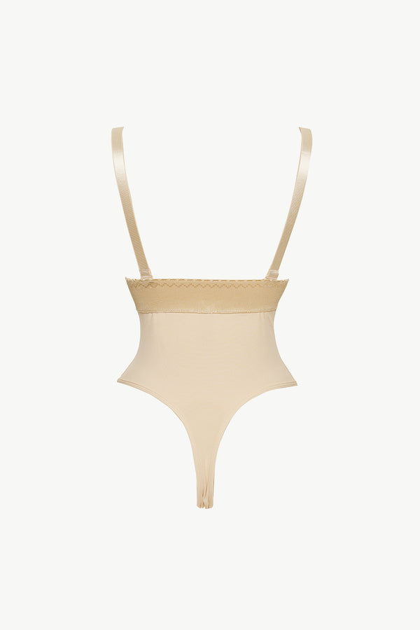 Full Size Adjustable Strap Zip-Up Shaping Bodysuit-Teresa's Fashionista LLC