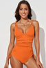 Tied Cutout Plunge One-Piece Swimsuit-Teresa's Fashionista LLC