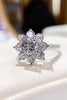 1 Carat Moissanite Flower Ring-Teresa's Fashionista LLC