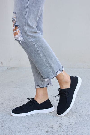 Forever Link Flat Round Toe Lace-Up Sneakers-Teresa's Fashionista LLC