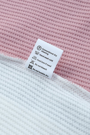 Multicolored Striped Waffle-Knit Sleeveless Tank-Teresa's Fashionista LLC