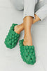 NOOK JOI Laid Back Bubble Slides in Green-Teresa's Fashionista LLC