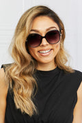 Metal-Plastic Hybrid Full Rim Sunglasses-Teresa's Fashionista LLC