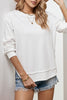 Side Slit Drop Shoulder Sweatshirt-Teresa's Fashionista LLC