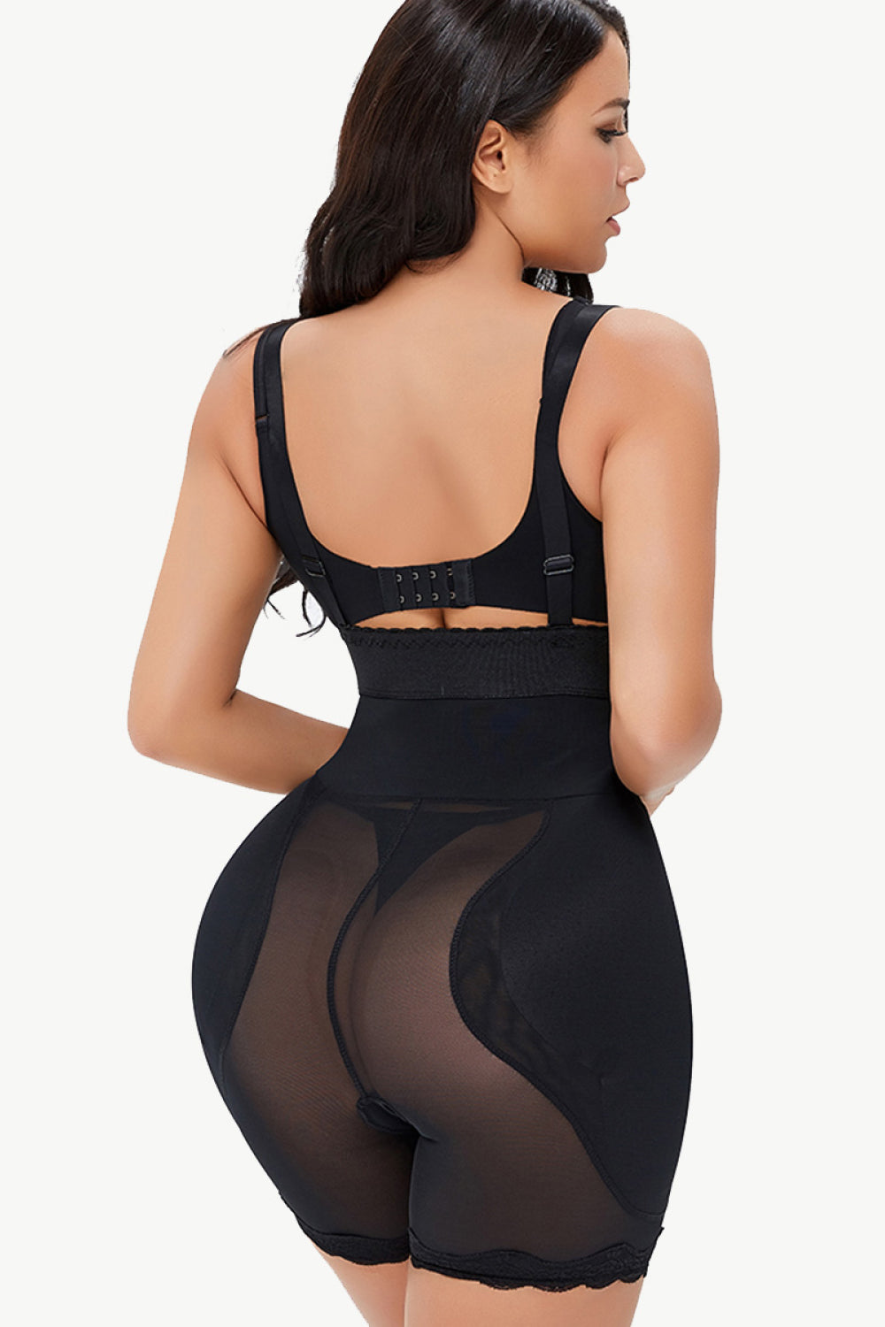 Full Size Spaghetti Strap Lace Trim Shaping Bodysuit-Teresa's Fashionista LLC