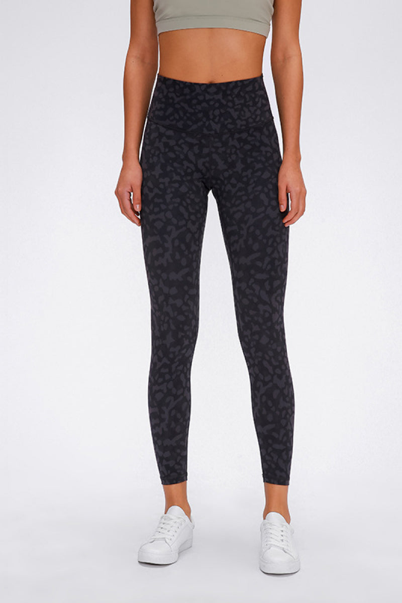 Wide Seamless Band Waist Sports Leggings-Teresa&#39;s Fashionista LLC