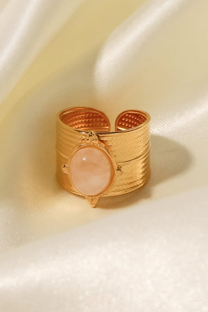 18K Gold-Plated Wide Open Ring-Teresa's Fashionista LLC