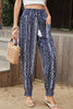Geometric Print Tassel High-Rise Pants-Teresa's Fashionista LLC