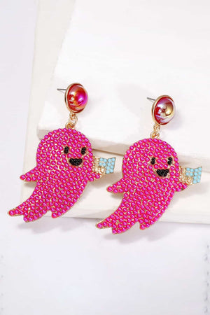 Ghost Shape Synthetic Pearl Dangle Earrings-Teresa's Fashionista LLC