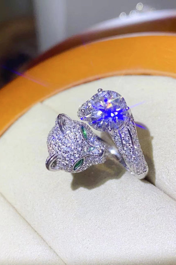 2 Carat Moissanite Adjustable Animal Ring-Teresa's Fashionista LLC