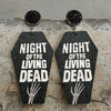 Coffin Shape Wooden Dangle Earrings-Teresa's Fashionista LLC