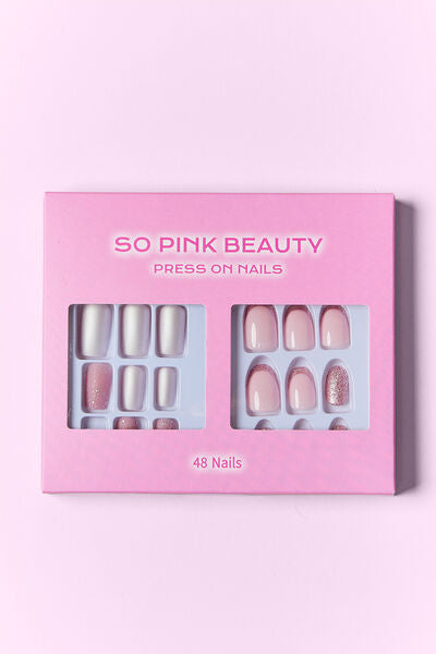 SO PINK BEAUTY Press On Nails 2 Packs-Teresa's Fashionista LLC