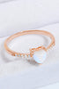 Natural Moonstone Heart 18K Rose Gold-Plated Ring-Teresa's Fashionista LLC