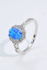 Opal and Zircon 925 Sterling Silver Ring-Teresa's Fashionista LLC
