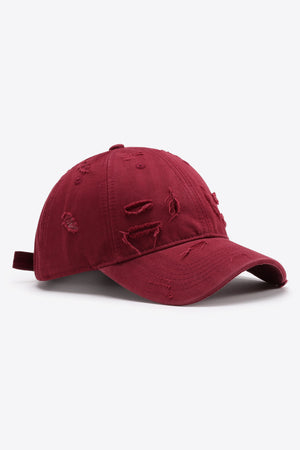 Distressed Adjustable Baseball Cap-Teresa's Fashionista LLC