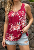 Floral Scoop Neck Tank Top-Teresa's Fashionista LLC