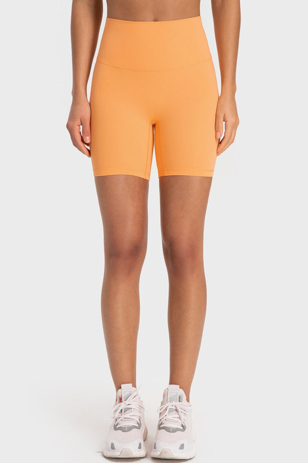 Staying Cozy Wide Waistband Biker Shorts-Teresa's Fashionista LLC