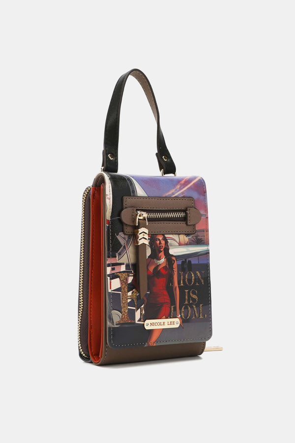 Nicole Lee USA Small Crossbody Wallet-Teresa's Fashionista LLC