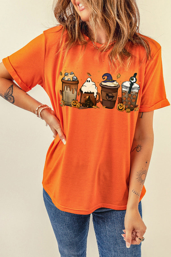 Graphic Round Neck T-Shirt-Teresa's Fashionista LLC