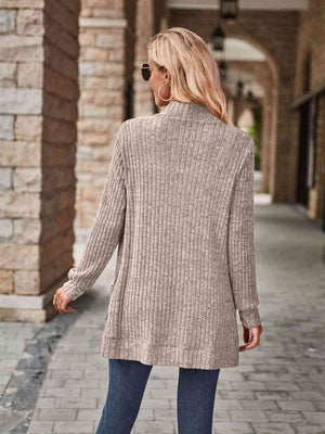 Open Front Cardigan with Pockets-Teresa's Fashionista LLC