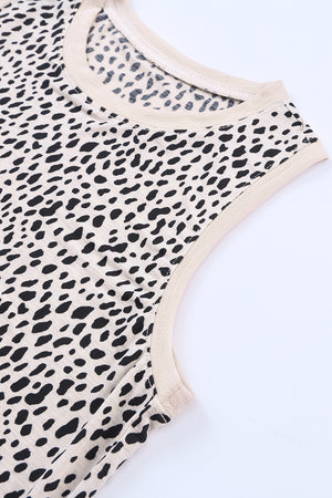 Printed Round Neck Tank-Teresa's Fashionista LLC