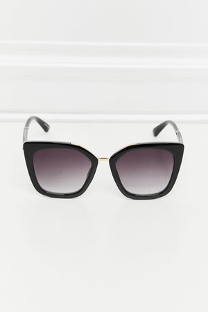 Cat Eye Full Rim Polycarbonate Sunglasses-Teresa's Fashionista LLC