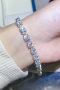 10 Carat Moissanite Platinum-Plated Bracelet-Teresa's Fashionista LLC