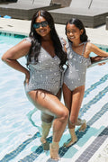 Marina West Swim Full Size Float On Ruffle Faux Wrap One-Piece in Black-Teresa's Fashionista LLC