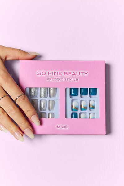 SO PINK BEAUTY Press On Nails 2 Packs-Teresa's Fashionista LLC