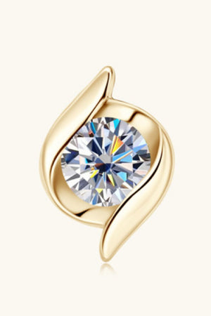 1 Carat Moissanite 925 Sterling Silver Stud Earrings-Teresa's Fashionista LLC