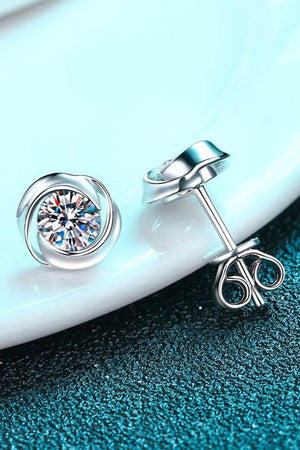 Feeling Fun Moissanite Stud Earrings-Teresa's Fashionista LLC