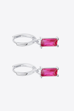 Retro 925 Sterling Silver Cubic Zirconia Drop Earrings-Teresa's Fashionista LLC
