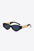 Chain Detail Temple Cat Eye Sunglasses-Teresa's Fashionista LLC