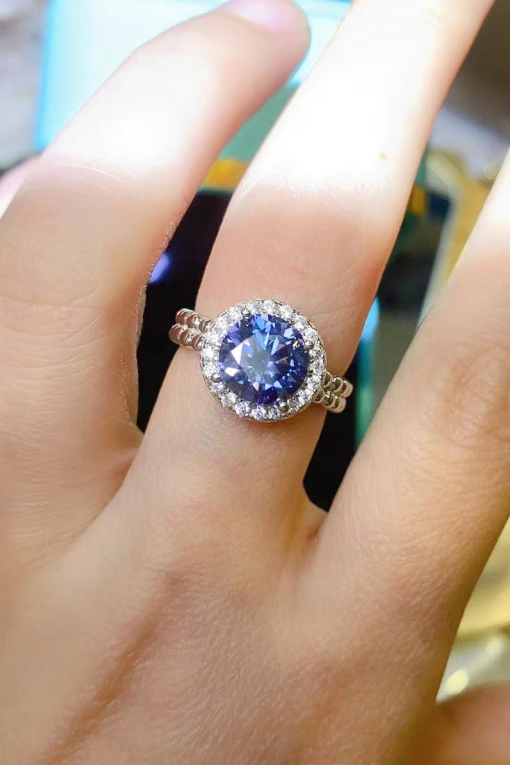 Let It Go 2 Carat Moissanite Ring-Teresa's Fashionista LLC