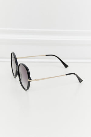 Metal-Plastic Hybrid Full Rim Sunglasses-Teresa's Fashionista LLC