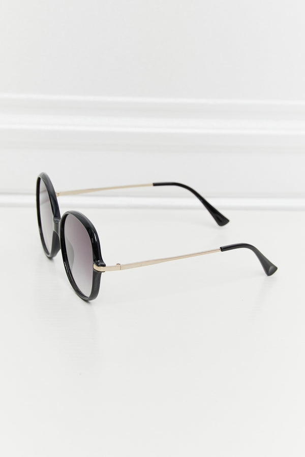 Metal-Plastic Hybrid Full Rim Sunglasses-Teresa's Fashionista LLC
