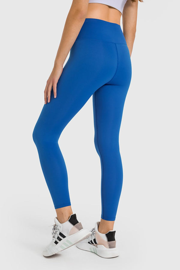 High Waist Ankle-Length Yoga Leggings-Teresa's Fashionista LLC
