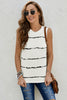 Striped Round Neck Tank-Teresa's Fashionista LLC