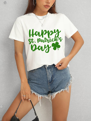 HAPPY ST. PATRICK'S DAY Short Sleeve T-Shirt-Teresa's Fashionista LLC