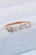 Moonstone and Zircon Decor Ring-Teresa's Fashionista LLC