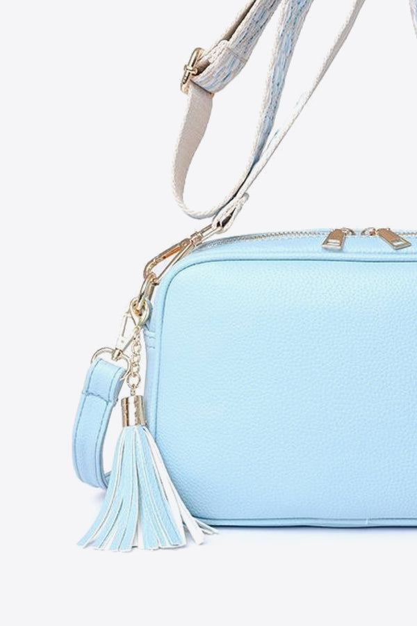 PU Leather Tassel Crossbody Bag-Teresa's Fashionista LLC